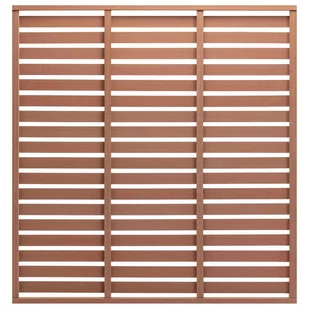 Panel ogrodzeniowy z WPC, 180x180 cm, brązowy - Ogrodzenia - miniaturka - grafika 1