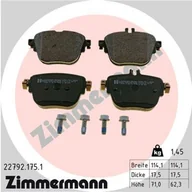 Klocki hamulcowe - Klocki hamulcowe - komplet ZIMMERMANN 22792.175.1 - miniaturka - grafika 1