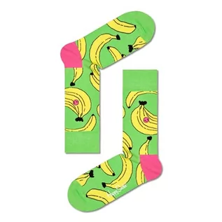 Skarpetki męskie - Happy Socks Skarpety bananowe, Green - grafika 1
