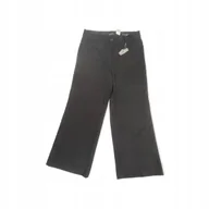 Spodnie damskie - Eleganckie spodnie damskie czarne LOFT L/XL - miniaturka - grafika 1