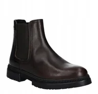 Botki męskie - Sztyblety męskie skórzane Tommy Hilfiger FM0FM05181 rozmiar 43 - miniaturka - grafika 1