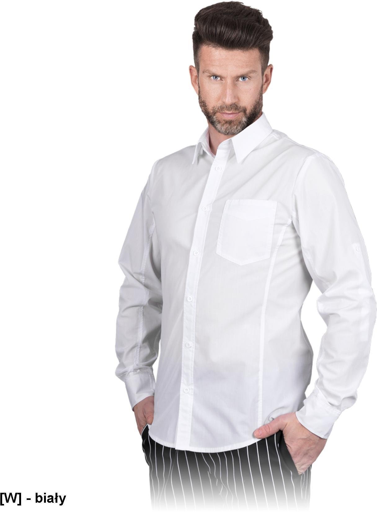 FESTIVO-M - Koszula z długim rękawem, męska, , 65% poliester, 35% bawełna gramatura 200 g/m2 - czarny S