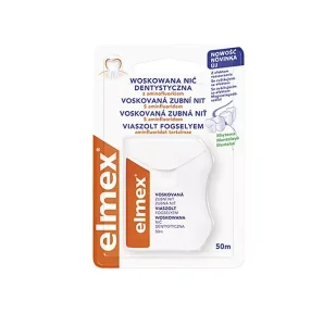 elmex Przeciw Próchnicy Woskowana Nić Dentystyczna 50m - Nici dentystyczne - miniaturka - grafika 3