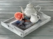 Deski do krojenia - Taca shabby chic, baletnica, prezent - miniaturka - grafika 1