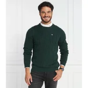 Swetry męskie - Gant Sweter | Regular Fit - miniaturka - grafika 1