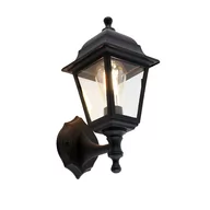 Lampy ogrodowe - QAZQA Inteligentny kinkiet zewnętrzny czarny IP44 z WiFi ST64 - Capital - miniaturka - grafika 1