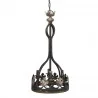 Lampy pozostałe - Clayre & Eef Metalowy Żyrandol w Stylu Prowansalskim 5LMP304 - miniaturka - grafika 1