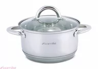 Garnki - Kamille Garnek ze stali nierdzewnej ze szklaną pokrywką 2,4L 5772 - miniaturka - grafika 1
