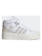 Trampki damskie - adidas Skórzane sneakersy "FORUM BONEGA MID" w kolorze biało-jasnoróżowym - miniaturka - grafika 1