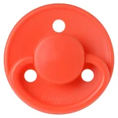 Smoczki uspokajające - Smoczek uspokajający okrągły lateksowy 6m+ Poppy flower / Mininor - miniaturka - grafika 1