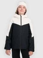 Kurtki narciarskie - Kurtka narciarska membrana 5000 dziewczęca 4F 4FJRAW25TTJAF1034-20S Czarny 146 - miniaturka - grafika 1