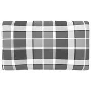Poduszki ogrodowe - vidaXL Poduszka na sofę z palet szara krata 70x40x12 cm 314462 - miniaturka - grafika 1
