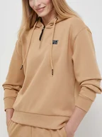 Bluzy damskie - Bluza damska z kapturem z nadrukiem Fila FAW0553-70029 L Ciemnobeżowa (4064556487254) - miniaturka - grafika 1