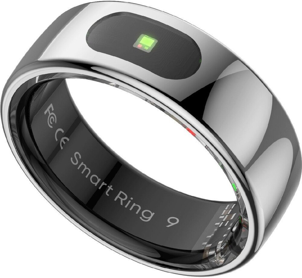 Smart RING PRO srebrny, zmierz stres, bicie serca, monitor. snu, roz .12, Powerton