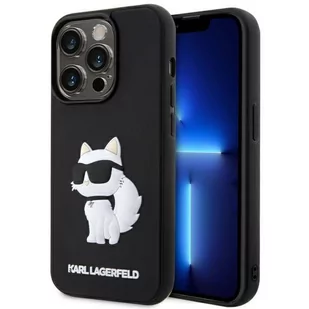 Karl Lagerfeld KLHCP14X3DRKHNK iPhone 14 Pro Max 6.7" czarny/black hardcase Rubber Choupette 3D - Etui i futerały do telefonów - miniaturka - grafika 1