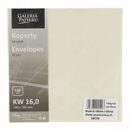 Koperty - Galeria Papieru Koperty 160x160 gładkie jasnokremowe 120g (10) - miniaturka - grafika 1