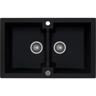 Zlewozmywaki - Kernau KGS A 80 2B Deep Black - miniaturka - grafika 1