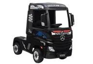 Pojazdy elektryczne dla dzieci - Import LEANToys Auto na Akumulator Mercedes Actros Czarny Lakierowany MP4 - miniaturka - grafika 1
