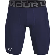 Spodenki męskie - Męskie Spodenki kompresyjne UNDER ARMOUR UA HG ARMOUR LNG SHORTS 1361602-410 – Granatowy - miniaturka - grafika 1