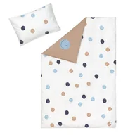 Pościel dla dzieci - LÄSSIG Komplet pościeli dziecięcej z bawełny ekologicznej z certyfikatem GOTS, 2-częściowy zestaw pościeli Smile milky/brown - miniaturka - grafika 1