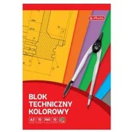 Szkolne artykuły papiernicze - Herlitz Blok techniczny A3/10K kolorowy (5szt) - HERLITZ - miniaturka - grafika 1