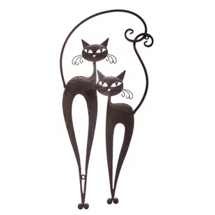 Metalowa dekoracja ścienna Dakls Cats II - Naklejki na ścianę - miniaturka - grafika 1