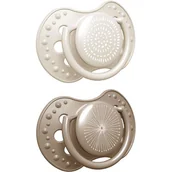 Smoczki uspokajające - Smoczek silikonowy dynamiczny LOVI 18+m 2 szt. Harmony Girl - miniaturka - grafika 1