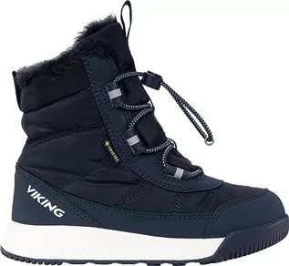 Buty dla dziewczynek - Viking Buty dziecięce Aery Warm GTX Sl Snow Boot, uniseks, Navy Blue, 26 EU - grafika 1