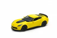 Samochody i pojazdy dla dzieci - WELLY 1:34 Chevrolet Corvette Z06 2017 -żółty - miniaturka - grafika 1