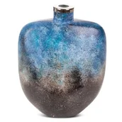 Wazony i flakony - Wazon EUROFIRANY Caren 408334 20 x 11 x 27 cm Niebieski - miniaturka - grafika 1