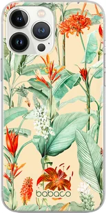 Etui do Apple IPHONE 6 PLUS Kwiaty 048 Babaco Nadruk pełny Beżowy - Etui i futerały do telefonów - miniaturka - grafika 1