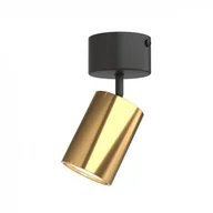Lampy sufitowe - Orlicki Design Downlight LAMPA sufitowa Kika Mobile Nero Gold regulowana OPRAWA metalowa tuba spot czarny złoty Kika Mobile Nero Gold - miniaturka - grafika 1