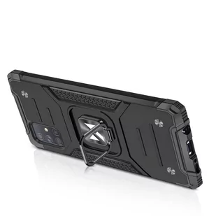Wozinsky Ring Armor pancerne hybrydowe etui pokrowiec + magnetyczny uchwyt Samsung Galaxy A71 5G srebrny - Etui i futerały do telefonów - miniaturka - grafika 4