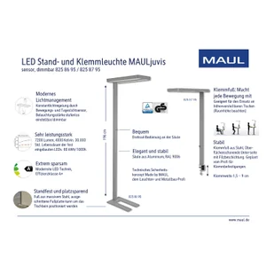 Lampa stojąca LED MAULjuvis, biały, podstawa - Lampy stojące - miniaturka - grafika 2