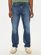 Spodnie męskie - Mustang Jeansy Denver 1016340 Niebieski Straight Fit - miniaturka - grafika 1