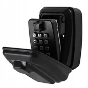 Sejfy i kasy pancerne - Mega Solidny Sejf Na Klucze Metalowy Skrzynka Szafka Szyfr Kod Wodoodporny T-Kruz Czarna - miniaturka - grafika 1