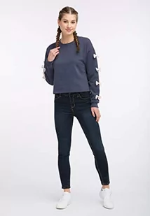 ocy Bluza damska 82733597, ciemnoniebieska, S, granatowy, S - Bluzy damskie - miniaturka - grafika 1