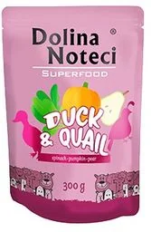 Dolina Noteci Superfood - kaczka i przepiórka 300g /saszetka - Mokra karma dla psów - miniaturka - grafika 1