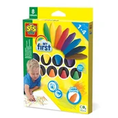 Kredki, ołówki, pastele i pisaki - Mocne Pierwsze Kredki Trójkątne Ses Creative - miniaturka - grafika 1