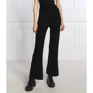 TWINSET Wełniane spodnie dzianinowe | Relaxed fit | z dodatkiem kaszmiru - Spodnie damskie - miniaturka - grafika 1