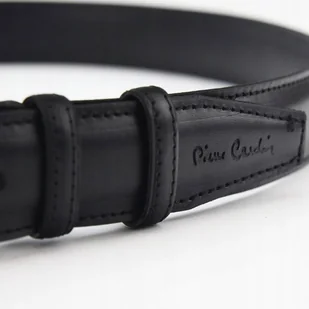 Skórzany pasek męski z klasyczną klamrą — Pierre Cardin - Paski - miniaturka - grafika 6