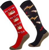 Skarpetki jeździeckie - Comodo Podkolanówki jeździeckie PIESEŁ WOW - miniaturka - grafika 1