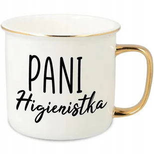 KUBEK UCHO RANT ZŁOTY PORCELANOWY RETRO PREZENT DLA PANI HIGIENISTKA WZORY - Kubki KUBEK UCHO RANT ZŁOTY PORCELANOWY RETRO PREZENT DLA PANI HIGIENISTKA WZORY - Kubki - miniaturka - grafika 1