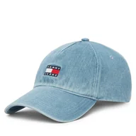 Czapki damskie - Czapka z daszkiem Tommy Jeans Heritage Core AW0AW17582 Niebieski - miniaturka - grafika 1