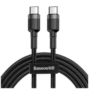 Baseus Kabel Cafule 2x USB-C QC 3A 2m PD black CATKLF-HG1 - Kable USB - miniaturka - grafika 3
