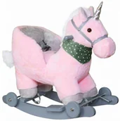 Zabawki na biegunach - Koń Na Biegunach Bujak Jednorożec Różowy - miniaturka - grafika 1