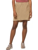 Spodnie sportowe damskie - Jack Wolfskin Spódnica funkcyjna "Sonora" w kolorze beżowym - miniaturka - grafika 1