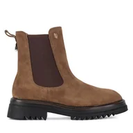 Botki damskie - Sztyblety MEXX MX/004C-WB Brązowy - miniaturka - grafika 1