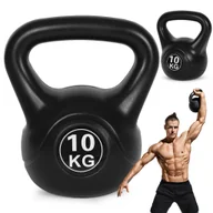 Kettlebell - Homelux Kettlebell 10 kg czarny - miniaturka - grafika 1