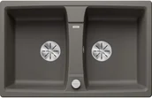 Zlewozmywaki - Zlewozmywak granitowy BLANCO Lexa 8 Silgranit Wulkaniczny szary 527279 - miniaturka - grafika 1